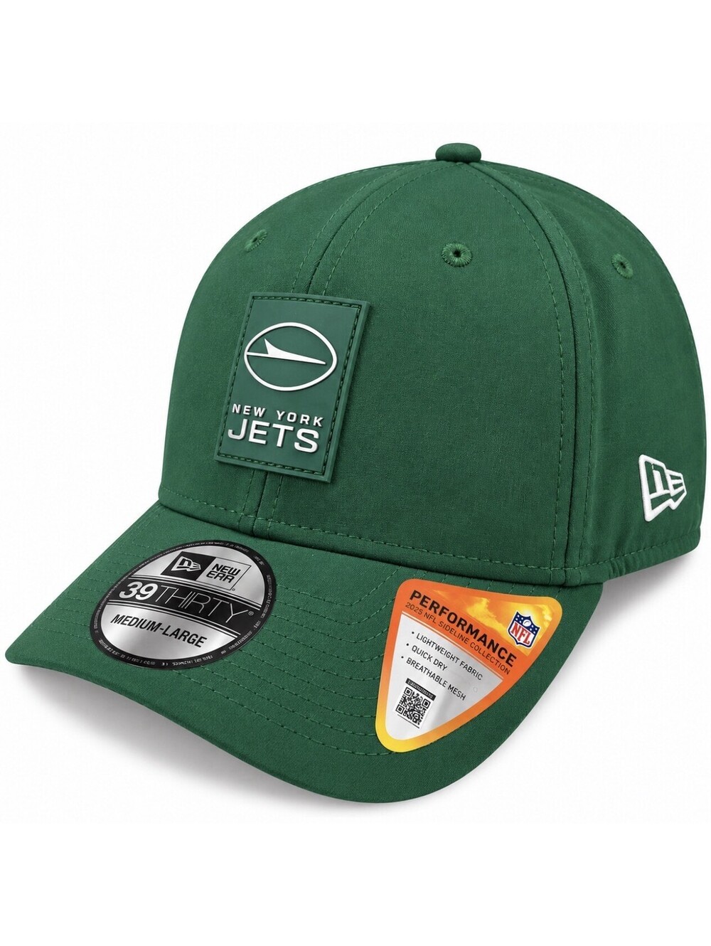 New Era 39Thirty New York Jets Stretch Fit Hat Cap Mens Med-Lrg Green NFL New